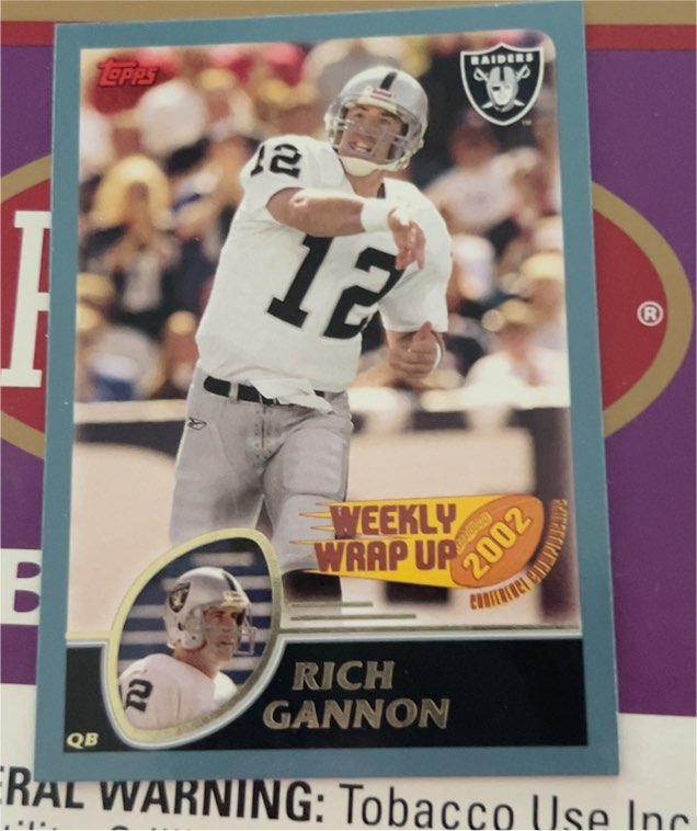 2003 Topps Weekly Wrap Up #292 Rich Gannon — front