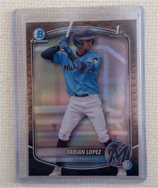 2025 Bowman Chrome Prospects #BCP-19 Fabian Lopez — front