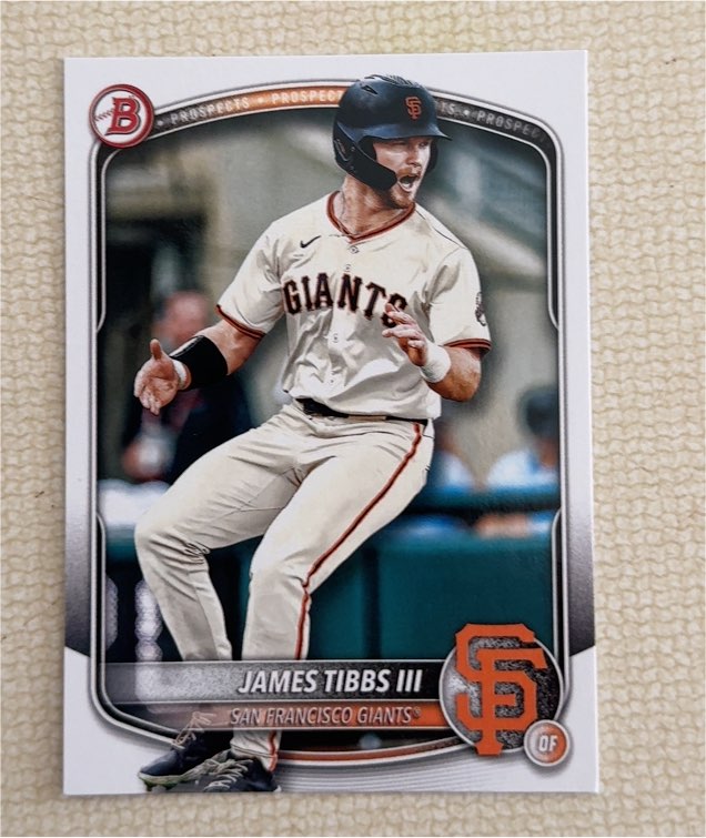 2025 Bowman Paper Prospect #BP-39 James Tibbs III — front