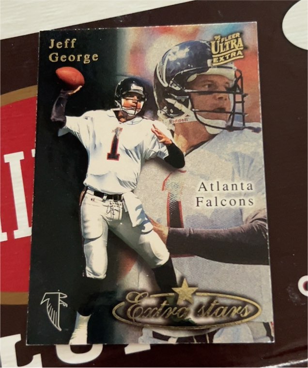 1995 Fleer Ultra Extra Stars #503 Jeff George — front