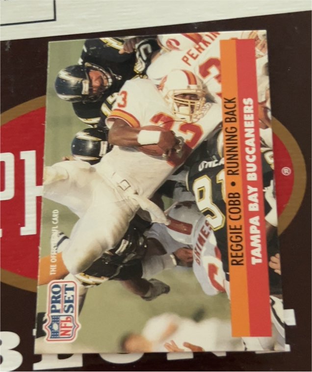 1991 Pro Set #308 Reggie Cobb — front