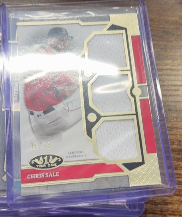 2024 Topps Tier One Relics Chris Sale #T1R-CS Dual Relic /99 — front