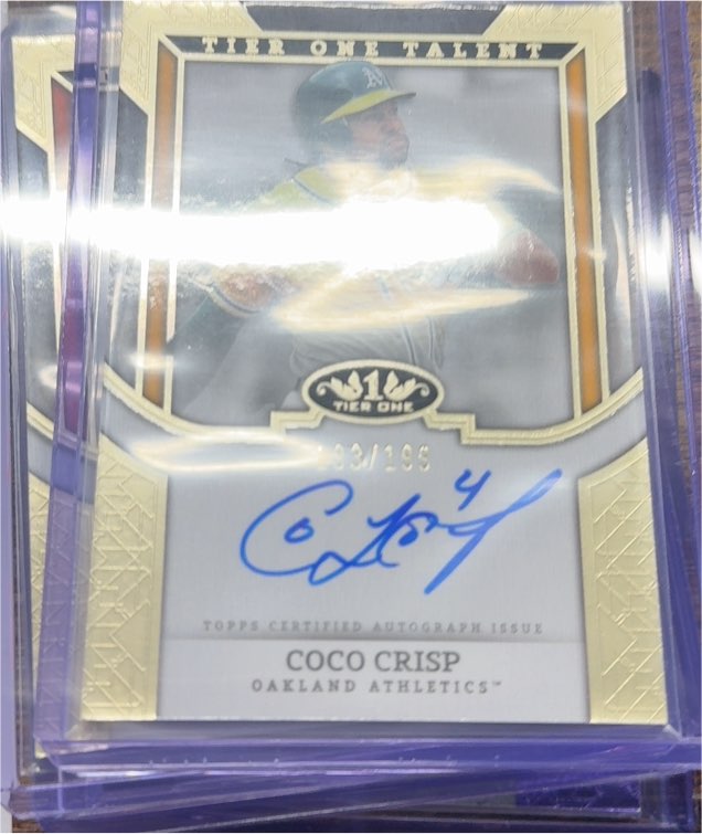 2024 Topps Tier One Talent #TTA-CC Coco Crisp — front
