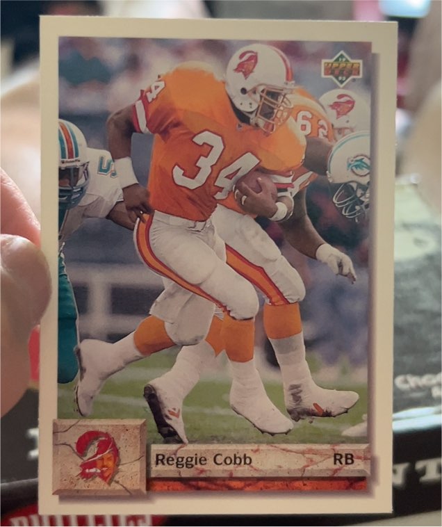 1992 Upper Deck #163 Reggie Cobb — front