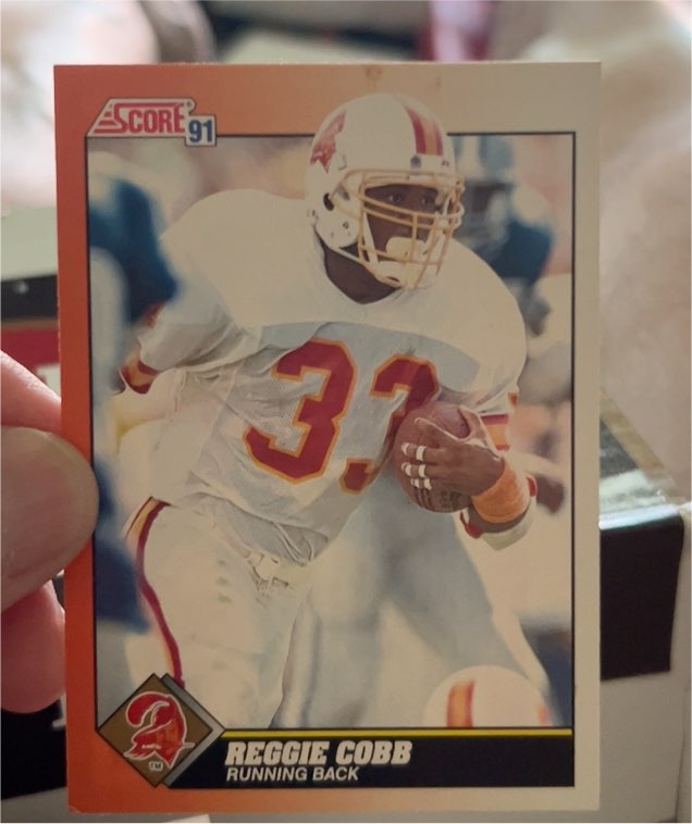 1991 Score #406 Reggie Cobb — front