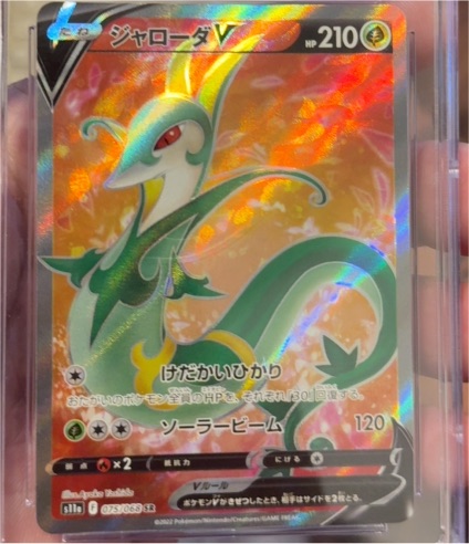 Pokémon Japanese s11a Incandescent Arcana #075 Serperior V SR — front