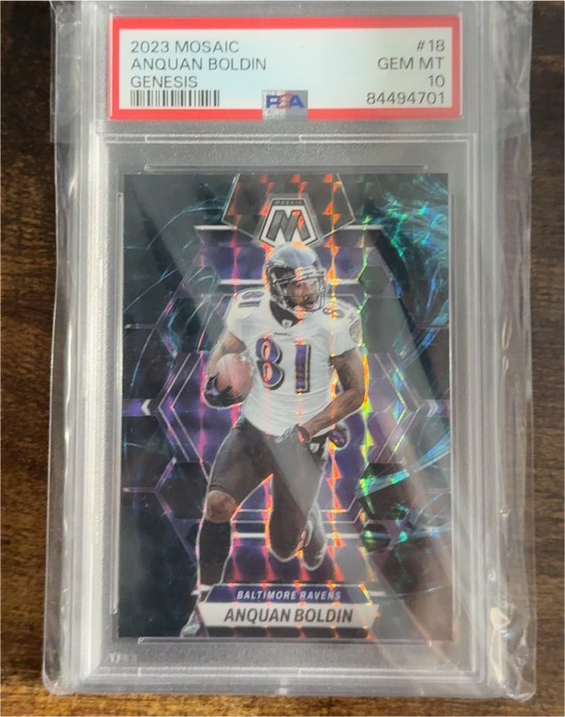 2023 Panini Mosaic Genesis #18 Anquan Boldin — front