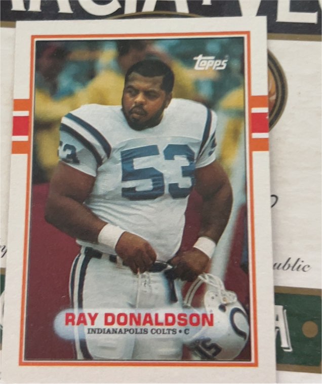 1989 Topps #211 Ray Donaldson Indianapolis Colts — front
