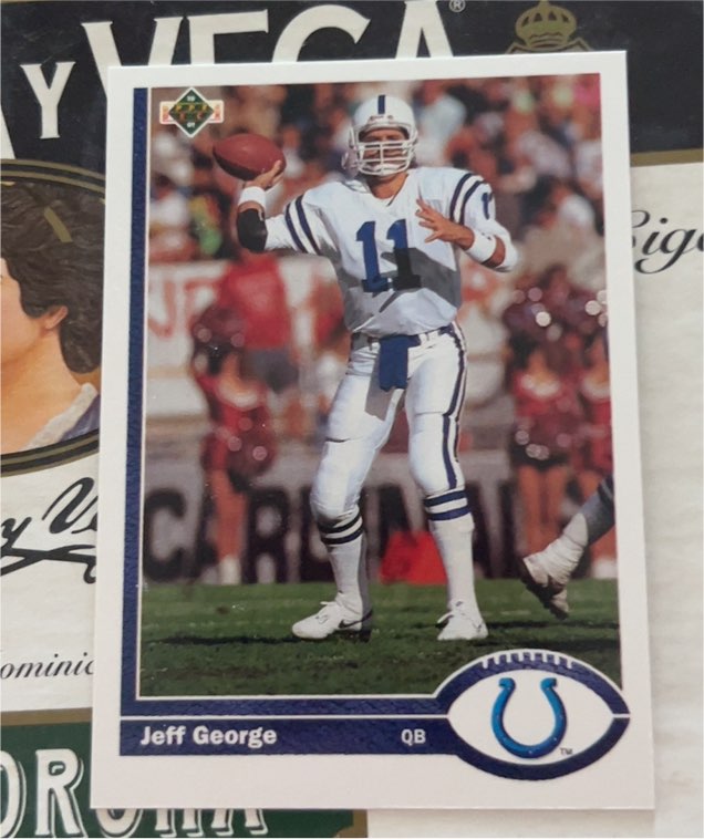 1991 Upper Deck #345 Jeff George — front