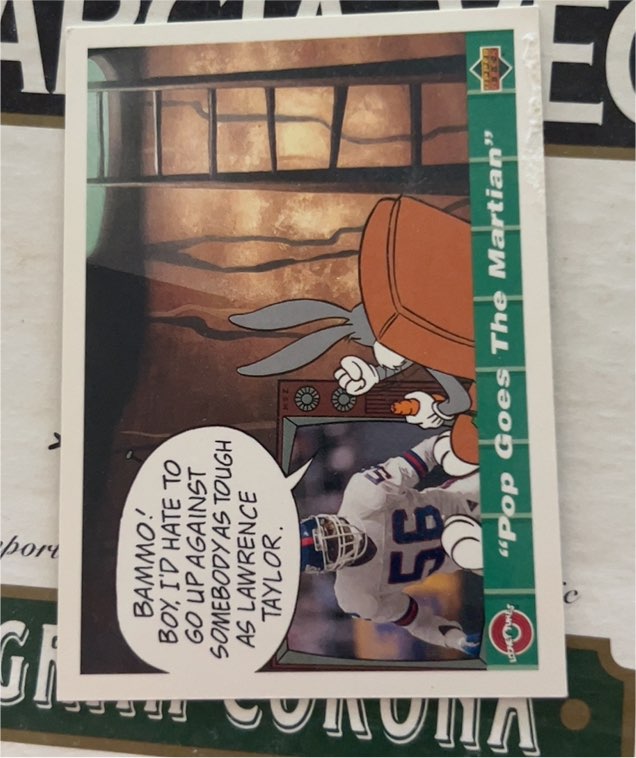1992 Upper Deck Comic Ball IV #5 Lawrence Taylor — front