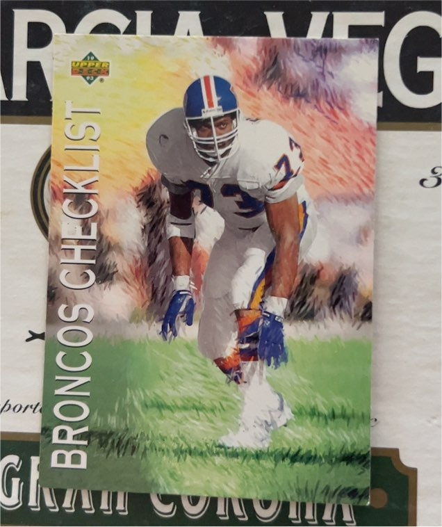 1993 Upper Deck #66 Broncos Checklist Simon Fletcher — front