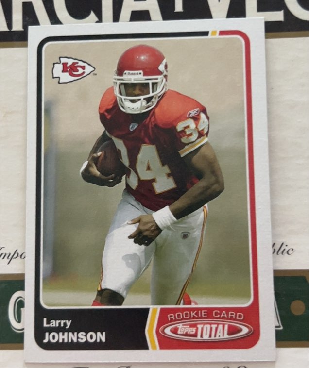 2003 Topps Total #500 Larry Johnson — front