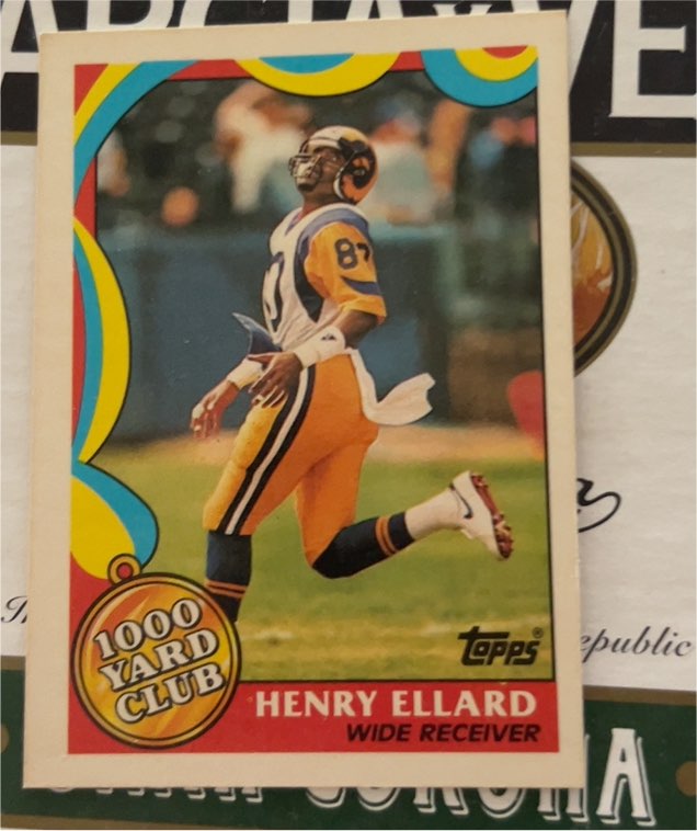 1989 Topps 1000 Yard Club #4 Henry Ellard — front