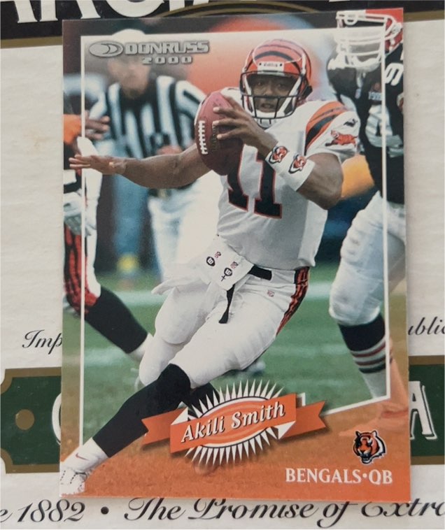 2000 Donruss Akili Smith — front