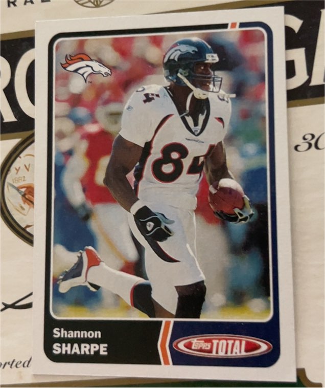 2003 Topps Total #53 Shannon Sharpe — front