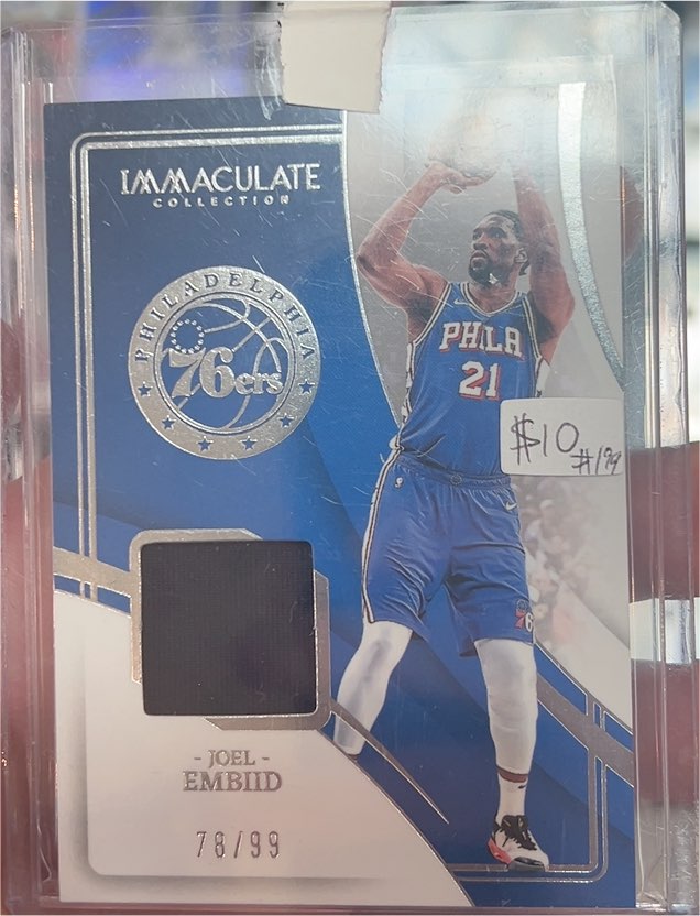 2019-20 Panini Immaculate Collection #78 Joel Embiid — front