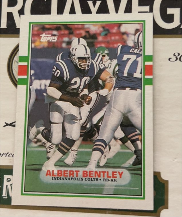 1989 Topps #216 Albert Bentley — front