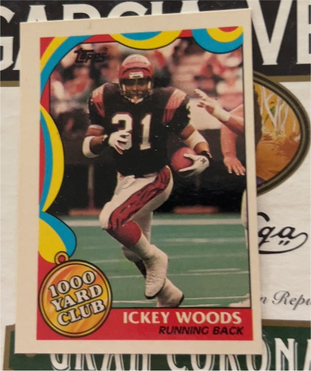 1989 Topps #19 1000 Yard Club Ickey Woods — front
