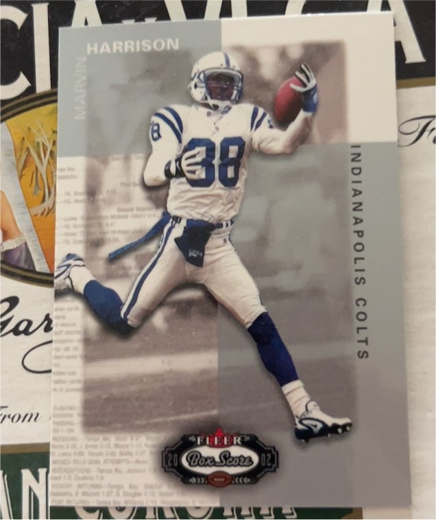 2002 Fleer Box Score #10 Marvin Harrison — front