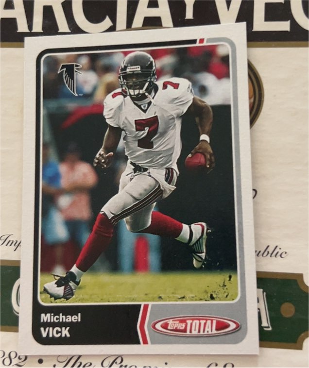 2001 Topps Total Michael Vick — front