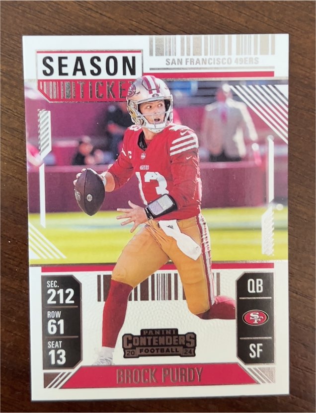 2024 Panini Contenders Football #88 Brock Purdy — front