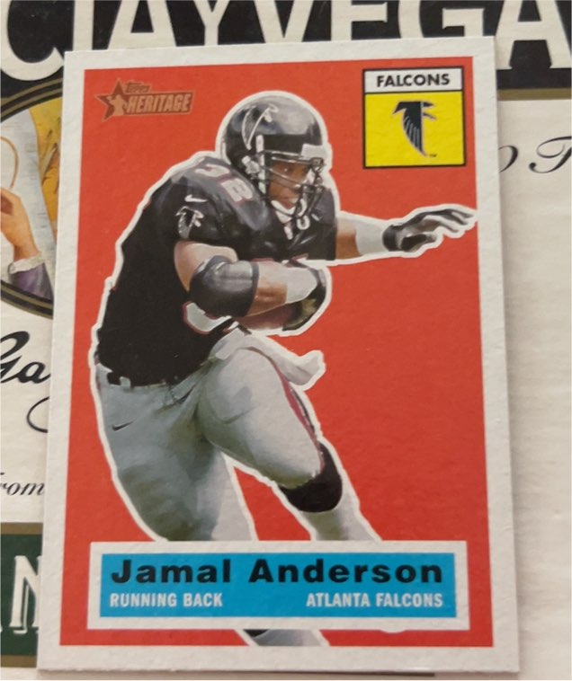 2001 Topps Heritage #20 Jamal Anderson — front
