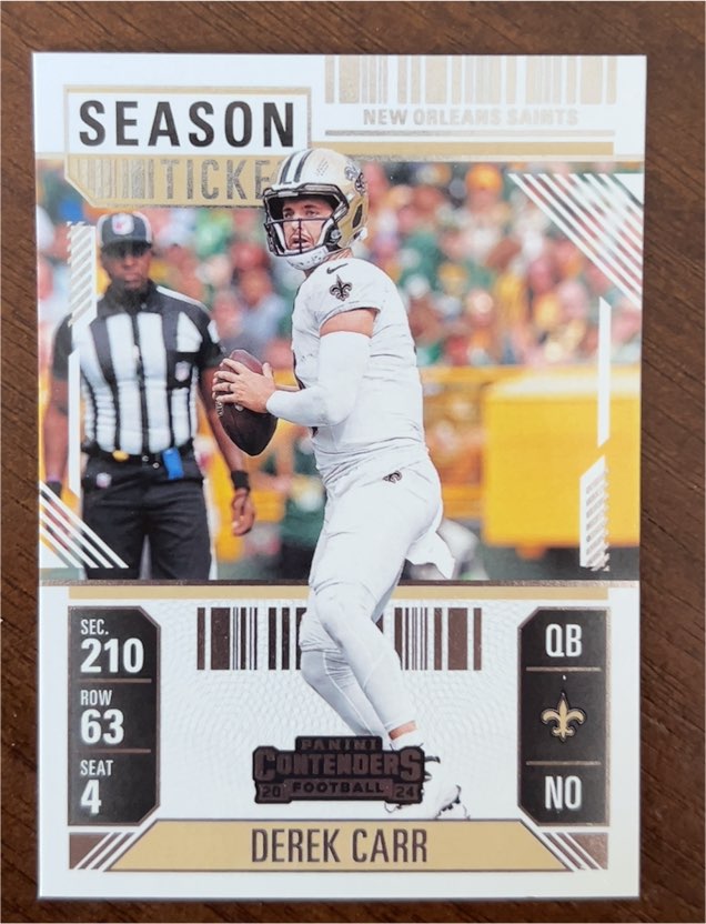 2024 Panini Contenders #72 Derek Carr — front