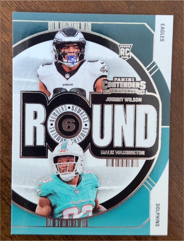 2024 Panini Contenders #6 Johnny Wilson Malik Washington Round Numbers — front