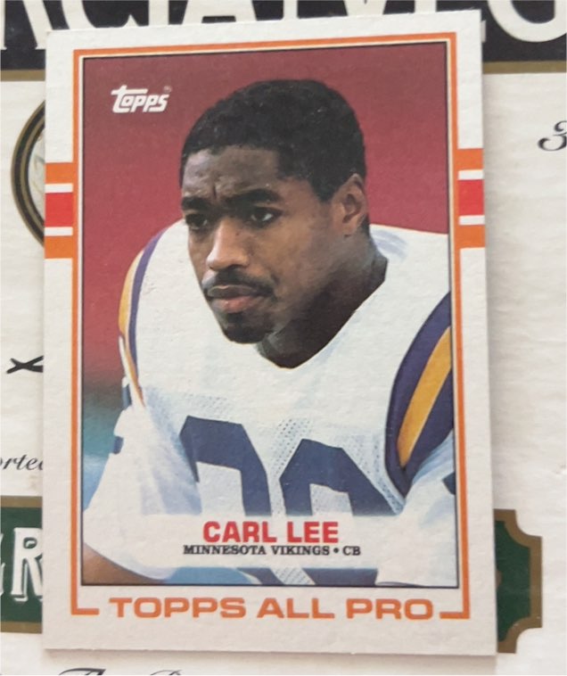 1989 Topps All Pro #76 Carl Lee — front