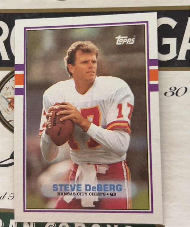1989 Topps #349 Steve DeBerg — front