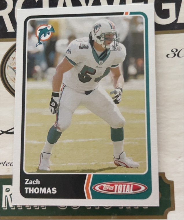 2003 Topps Total #318 Zach Thomas — front