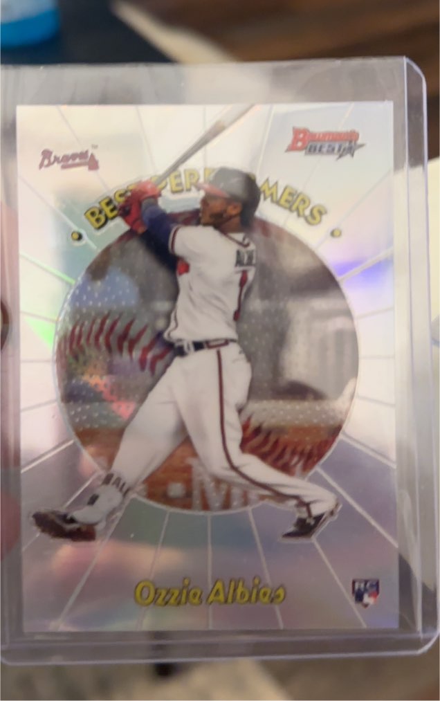 2018 Bowman's Best 1998 Best Performers #98BP-OA Ozzie Albies Rookie Card — front