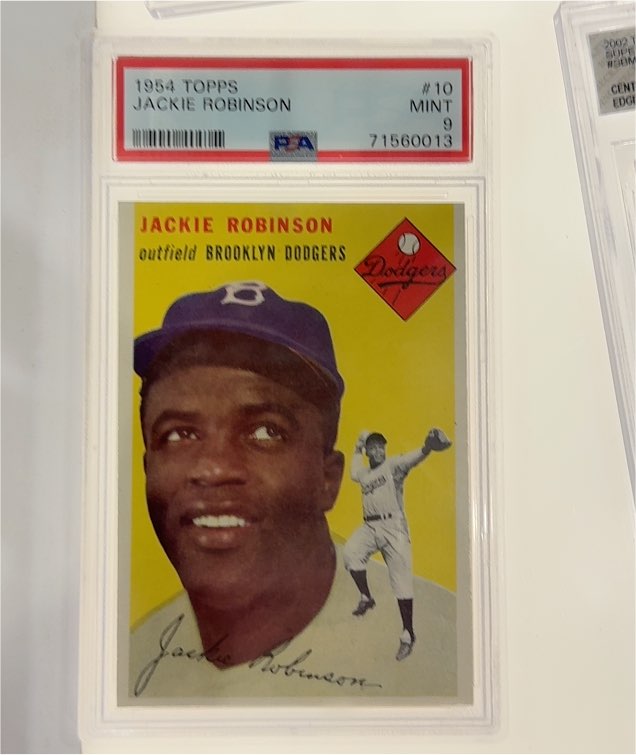 1954 Topps #10 Jackie Robinson — front
