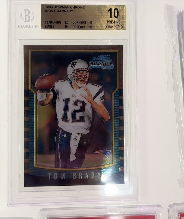 2000 Bowman Chrome #236 Tom Brady — front