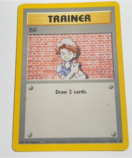 1999 Pokémon Base Set #91 Bill — front