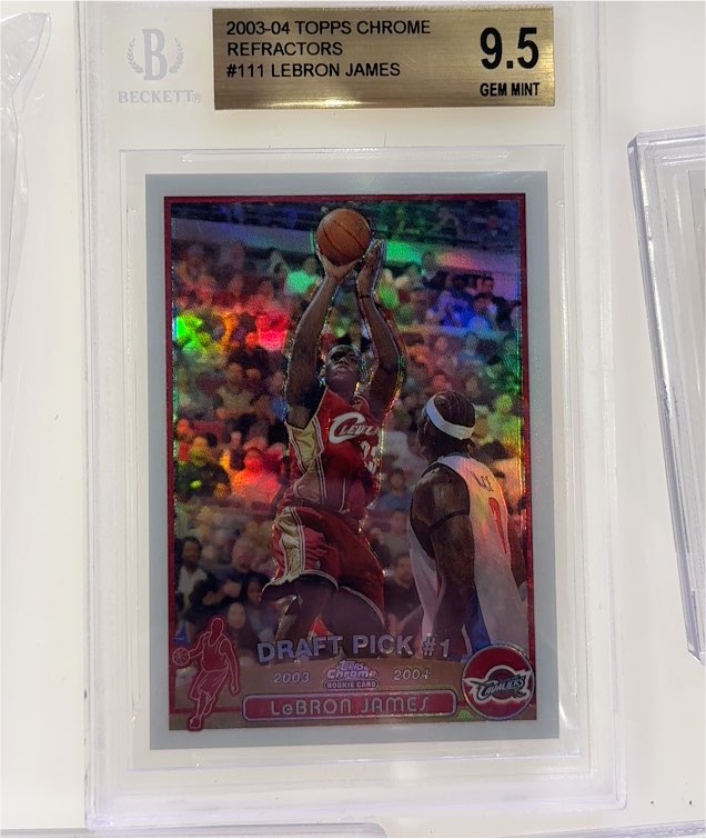 2003-04 Topps Chrome #111 LeBron James — front