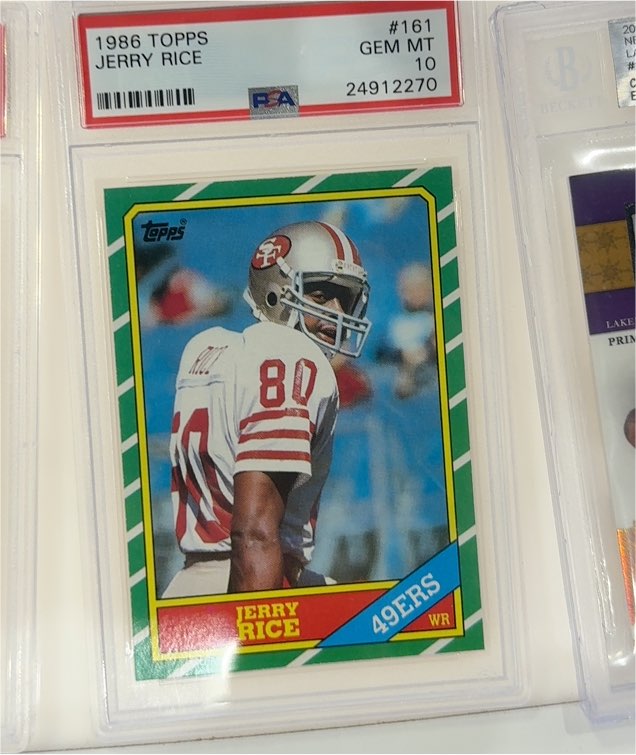 1986 Topps #161 Jerry Rice — front