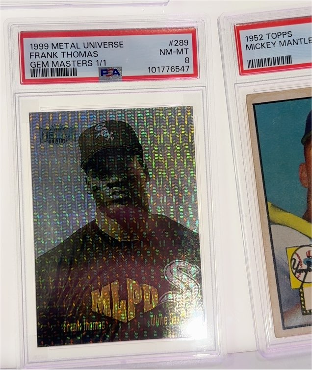 1999 Metal Universe #289 Frank Thomas — front