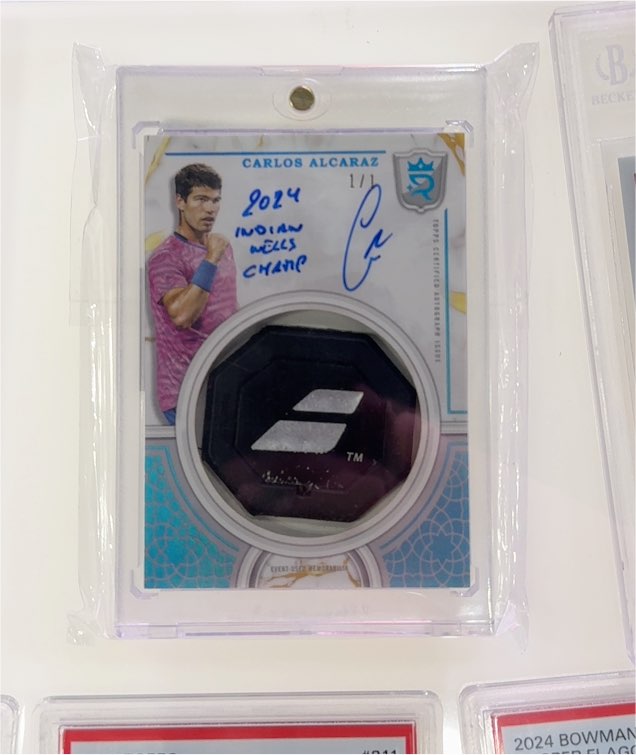 2024 Panini Flawless Carlos Alcaraz Patch Auto 1/1 — front