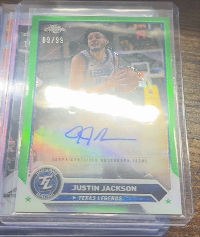2023-24 Topps G-League Green #AC-JJ Justin Jackson — front