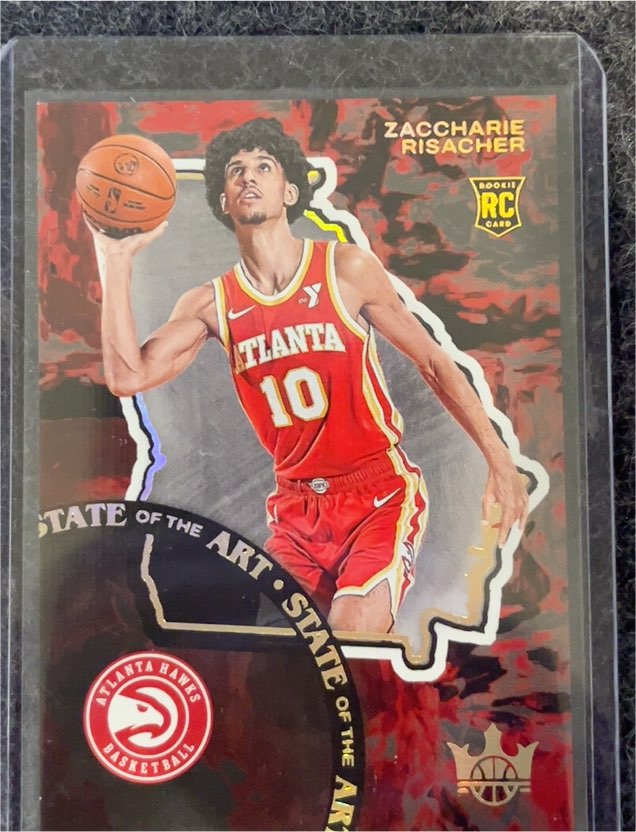 2024-25 Panini Court Kings #8 Zaccharie Risacher State of the Art Rookie SSP — front
