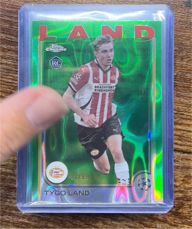 2024-25 Topps Chrome UEFA Club Competitions #120 Tygo Land — front