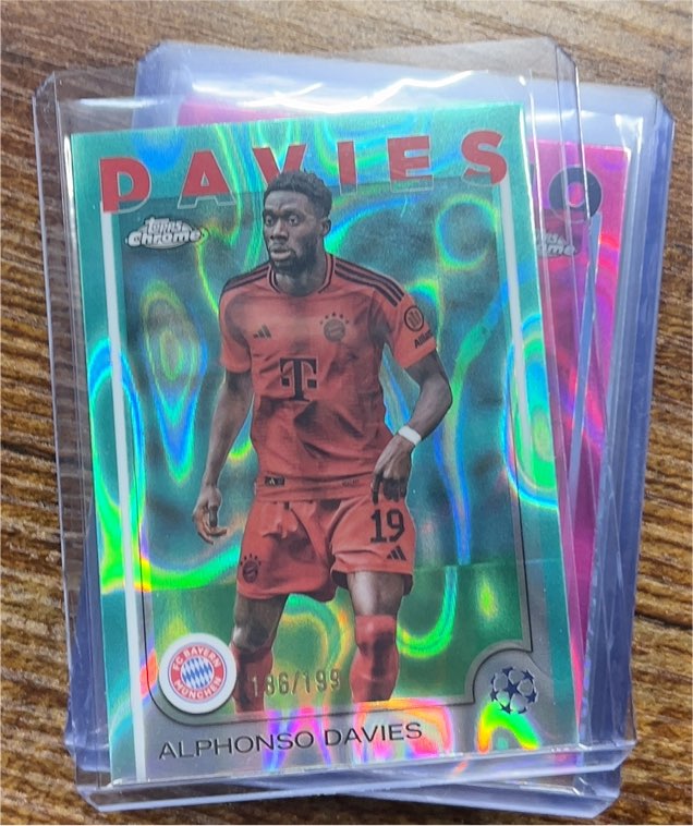 2024 Topps Chrome UEFA Club Competitions #136 Alphonso Davies — front