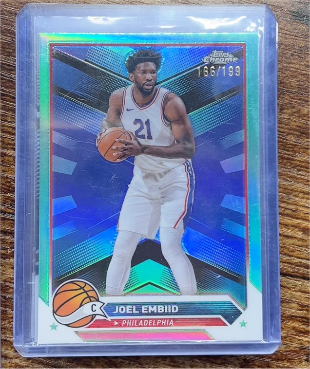 2023-24 Topps Chrome #100 Joel Embiid — front