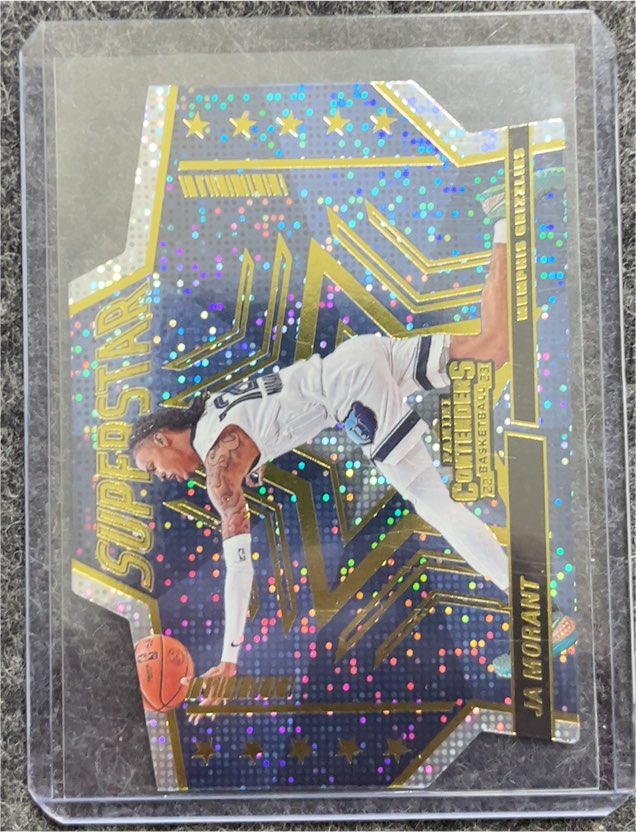 2022 Panini Contenders Superstar Die-Cuts #10 Ja Morant — front