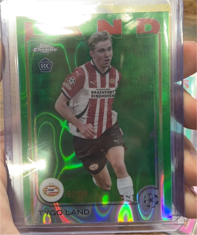 2024-25 Topps Chrome UEFA Club Competitions #120 Tygo Land — front