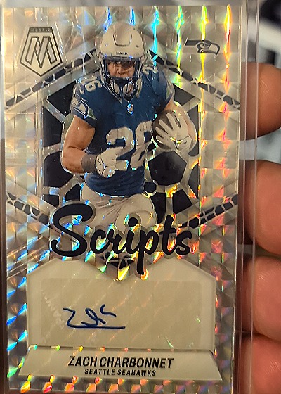2024 Panini Mosaic Scripts #SC-ZCH Zach Charbonnet — front