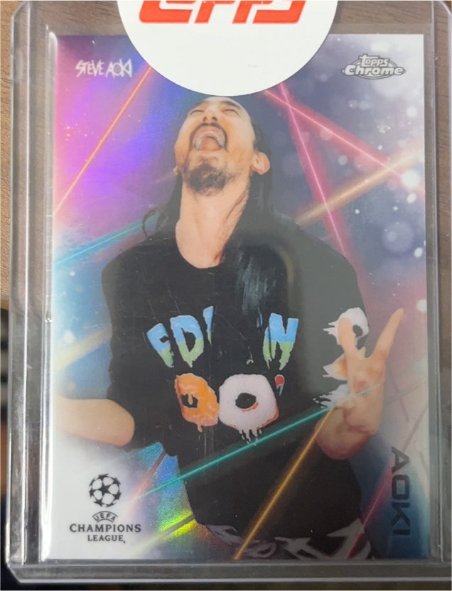 2021 Topps Chrome UEFA Champions League #NNO Steve Aoki — front