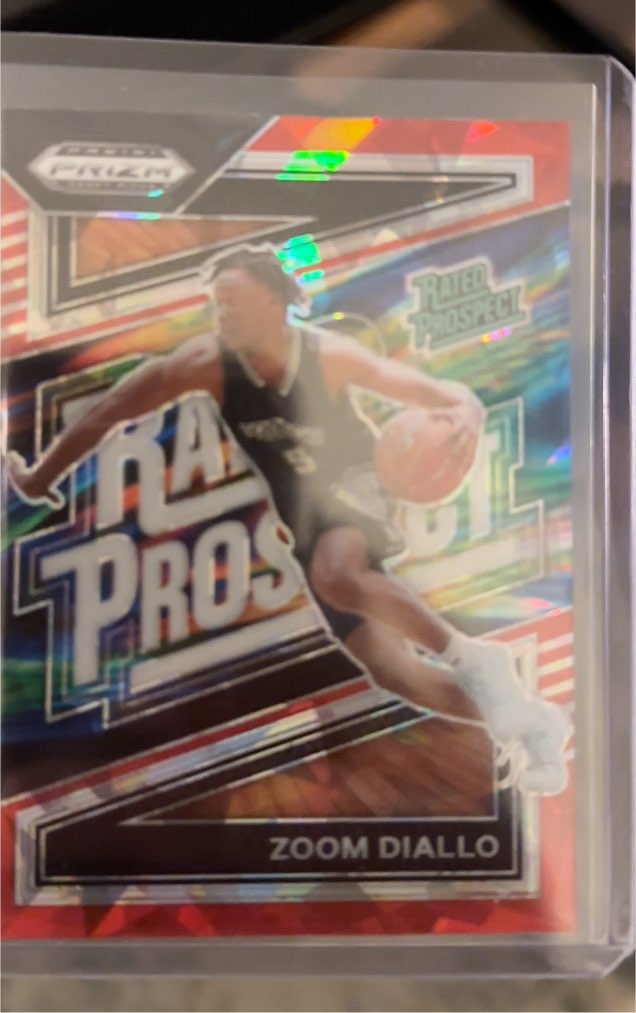 2024 Panini Prizm Draft Picks Rated Prospect #1 Zoom Diallo — front