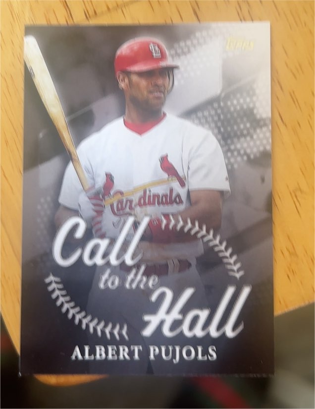 2025 Topps #CTH-25 Albert Pujols Call to the Hall St. Louis Cardinals — front